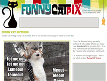 Tablet Screenshot of funnycatpix.com